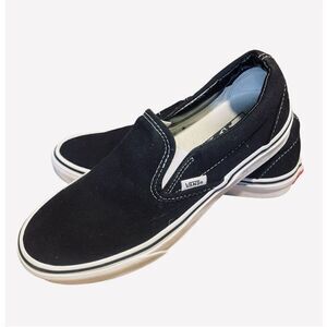 Vans Black Slip-On Loafers with Canvas Upper